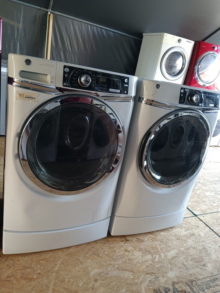 G/E Front Load Washer And Dryer Set Both Works Good 💯