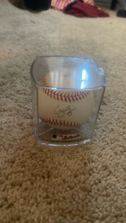 Corey Seager Signed Baseball