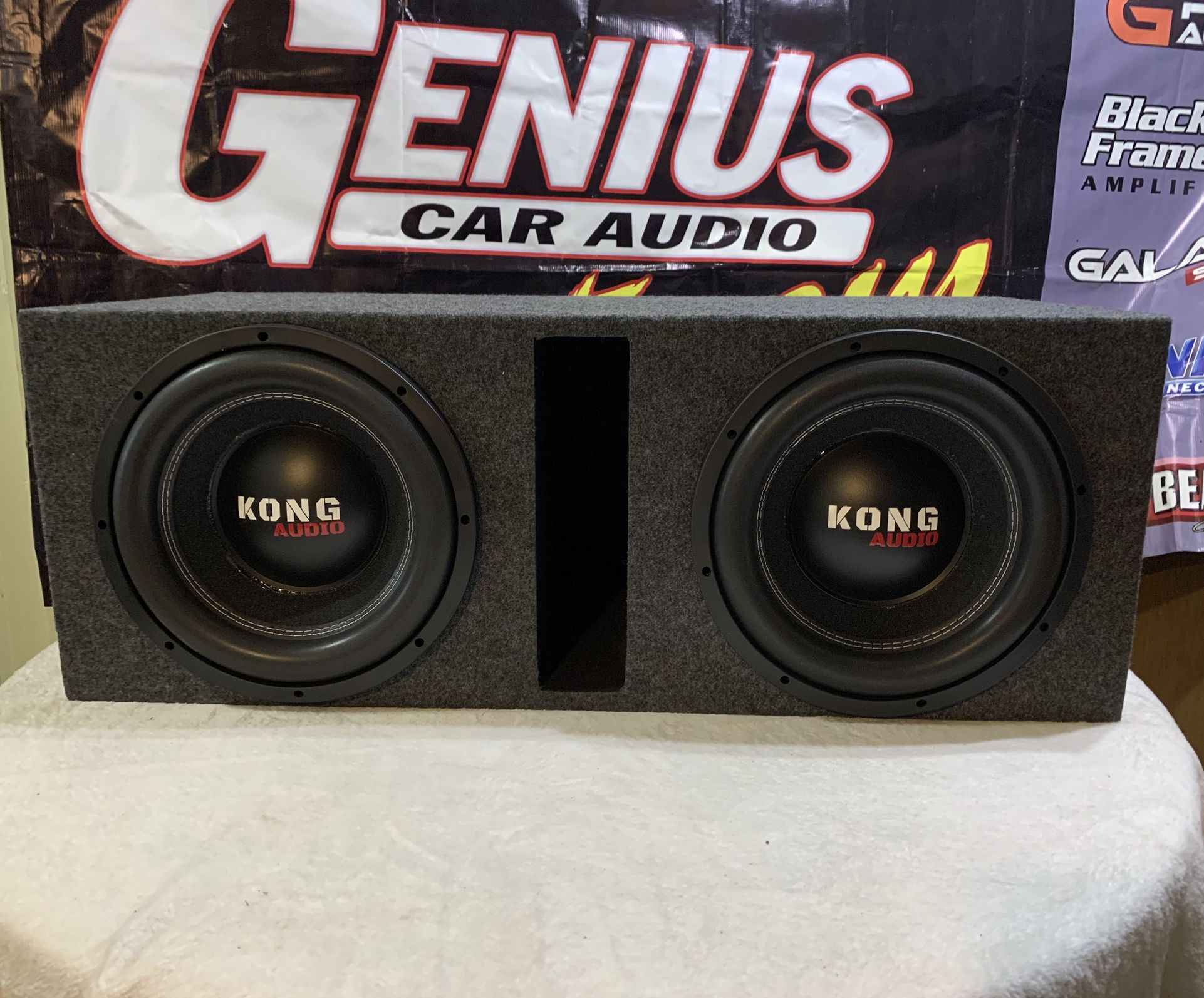 Brand New 12” Kong Audio Subwoofers + New Ported Enclosure/ Box 