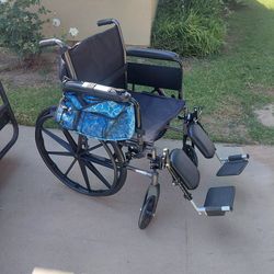 Brand new wheelchair never used.   Footrest And Extra Cushion For The Seat