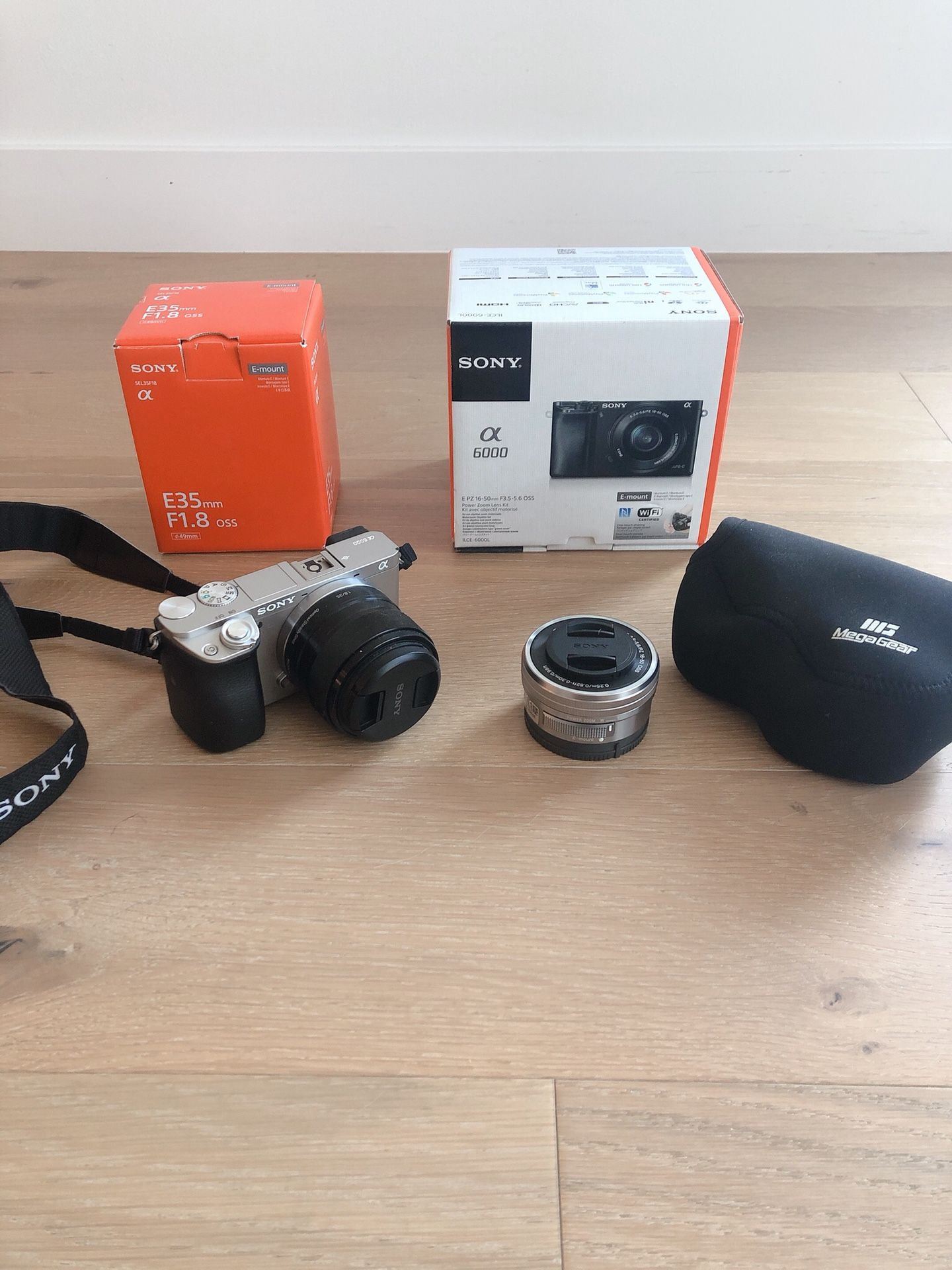 Sony - Alpha a6000 Mirrorless Digital Camera with WITH 2 lens