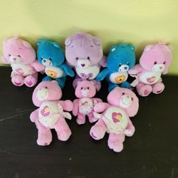 SET OF 8 CARE BEARS - 2002