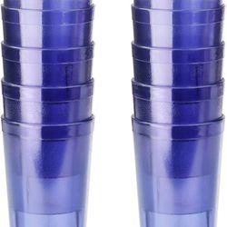 New Star Foodservice | Restaurant-Grade Beverage Tumblers (Blue (Set of 12), 20 oz) 14pcs 