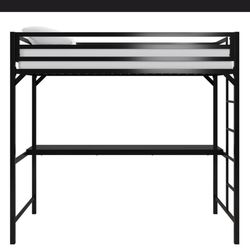 Furse Metal Loft Bed with Built-in-Desk by Isabelle & MaxT™