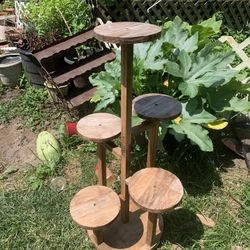 Hand Made Real Wood Flower planters holder