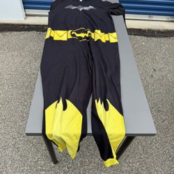Batgirl One piece Pajama Extra Large 16/18 DC Comics Footless Halloween Costume