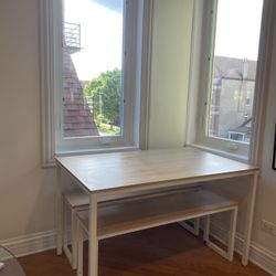 Dining Table with Benches