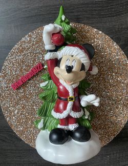 Disney Christmas Mickey Mouse Figurine Statue