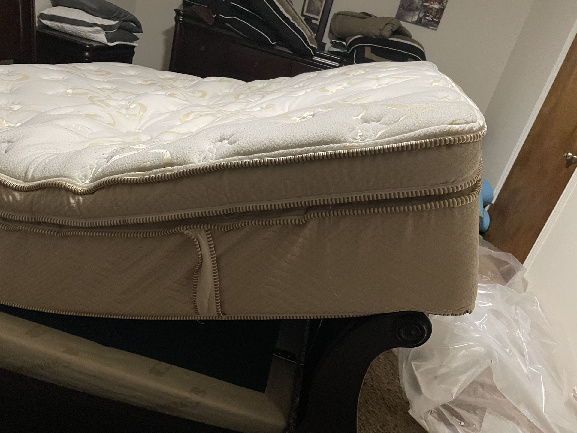 Only Used 5 Months In Great Condition With Box Spring Bought At Bob Mills