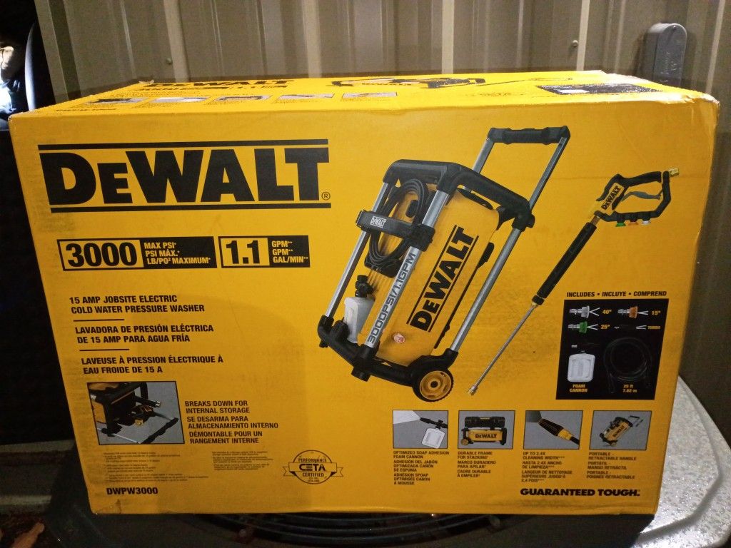 DeWalt 3000psi 15amp Jobsite Pressure Washer
