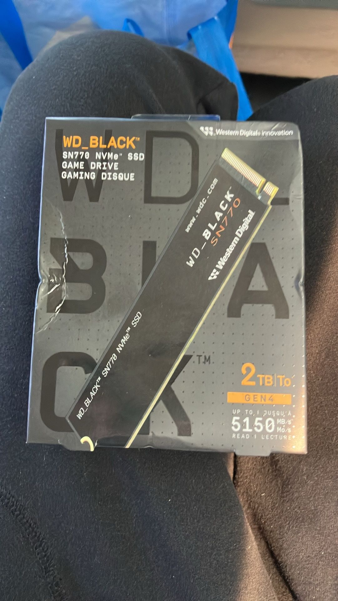 WD_BLACK 2TB SN770 NVMe SSD, Internal Gaming Solid State Drive 