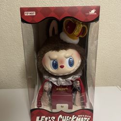 Authentic THE MONSTERS Let's Checkmate King Labubu Plush Doll
