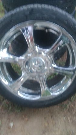 18 " CHROME WHEELS. 4 lug universal