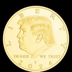 Donald Trump President Gold Coin 2024