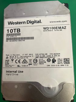 10TB WD Hard Drive – WD100EMAZ White Label, SATA 6Gb/s Helium – NAS Ready