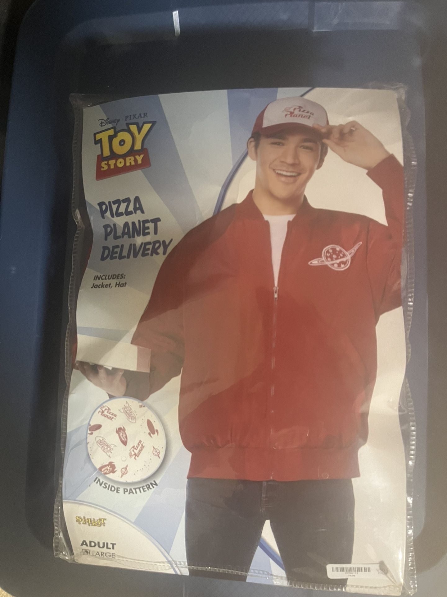 Toy Story Pizza Planet Costume Size large 