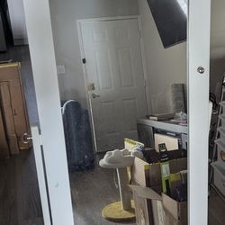 Mirrored Jewelry Cabinet Armoire