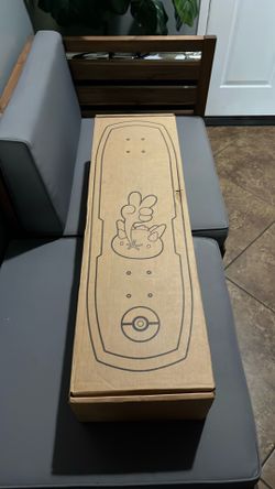 Pokémon Center Bear Walker Pyukumuku Skateboard Complete w/ Box & COA