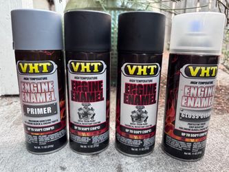 FREE - High heat primer, black paint, and gloss clear coat. Never used or opened
