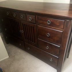 Solid Wood Dresser With Mirror