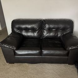 Couch with fold out bed and love seat