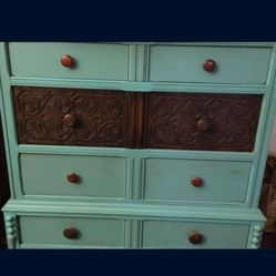 Antique Wood Dresser 