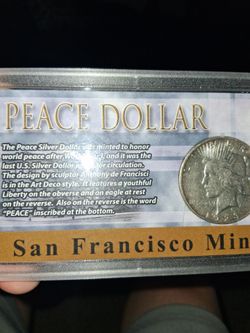 1923 S. Peace Dollar