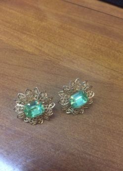 Vintage clip on earrings