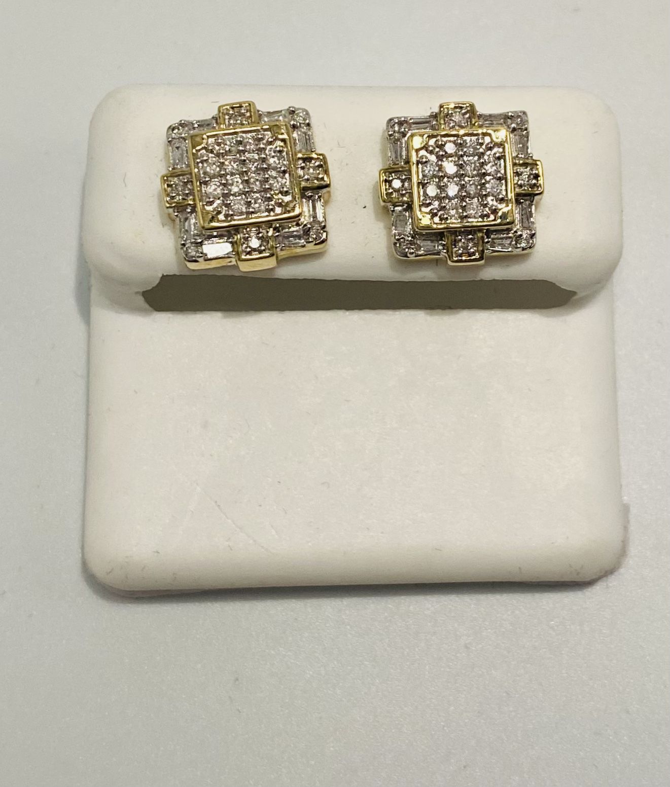 10kt Gold And Diamond Earrings Available On Special Sale