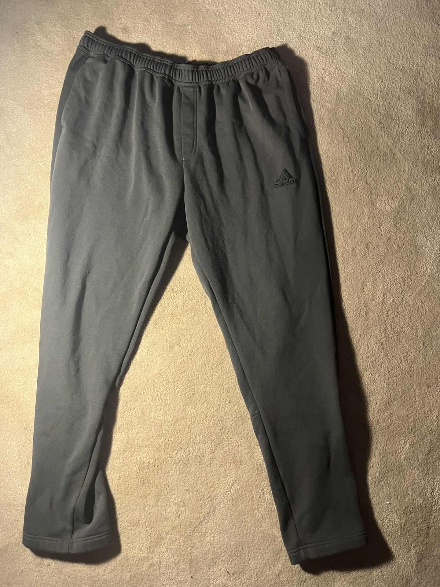Adidas black and grey joggers