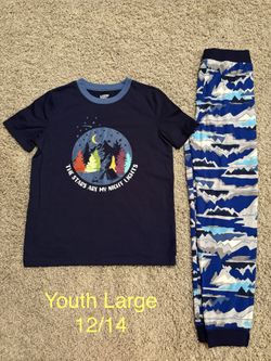 Lands End Youth Large 12/14 Pajama Set