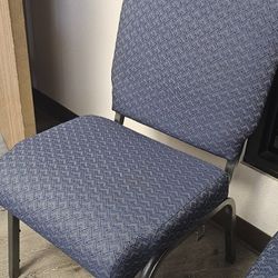 Fabric Cushion Metal Frame Chairs