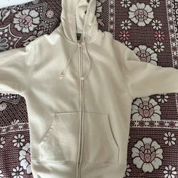 Target beige zip-up hoodie