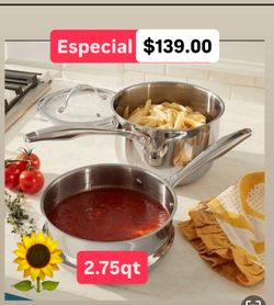 Sartencito Baño María Especial $139.00 De 2.75 Qt Prepara Avenas Salsas Atoles Variedad De Comoidas Acero Inoxidable Princess House Ventas Finales 