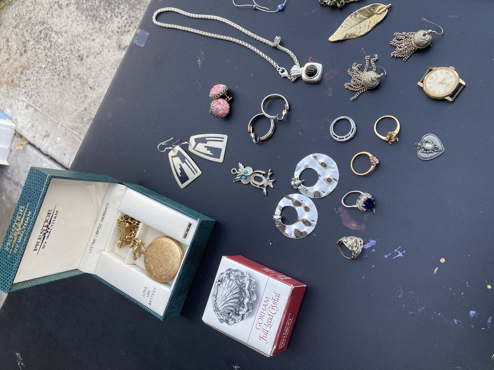 Jewelry Silver Chains Necklace Rings Earrings