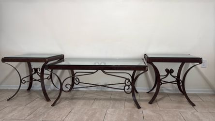 Glass Table and Side tables