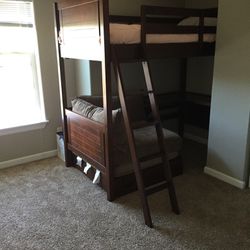 Bunk Bed with Desk And Chaise Lounge