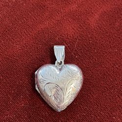 Sterling Silver Heart Locket Pendant