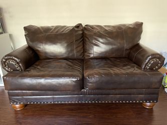 Leather Loveseat