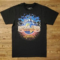 NWT UNIVERSAL STUDIOS SINGAPORE OPENING CELEBRATION ADULT BLACK ( SMALL SIZE) T-SHIRT
