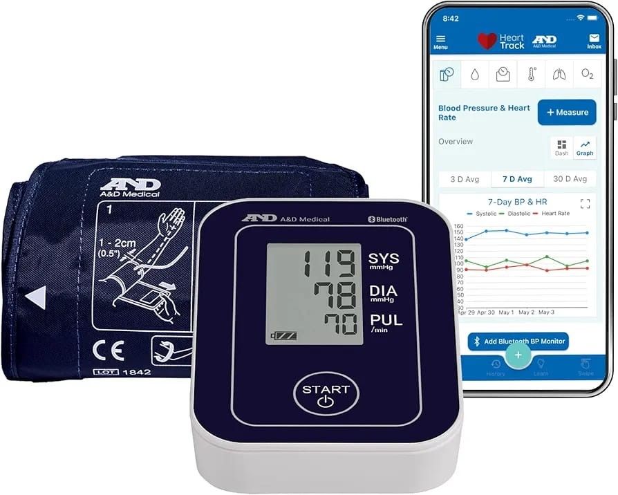 A&D Medical Bluetooth Blood Pressure Monitor