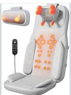 Rainwolf Shiatsu Neck and Back Massage Cushion with Heat - 4D Deep Tissue Masseger