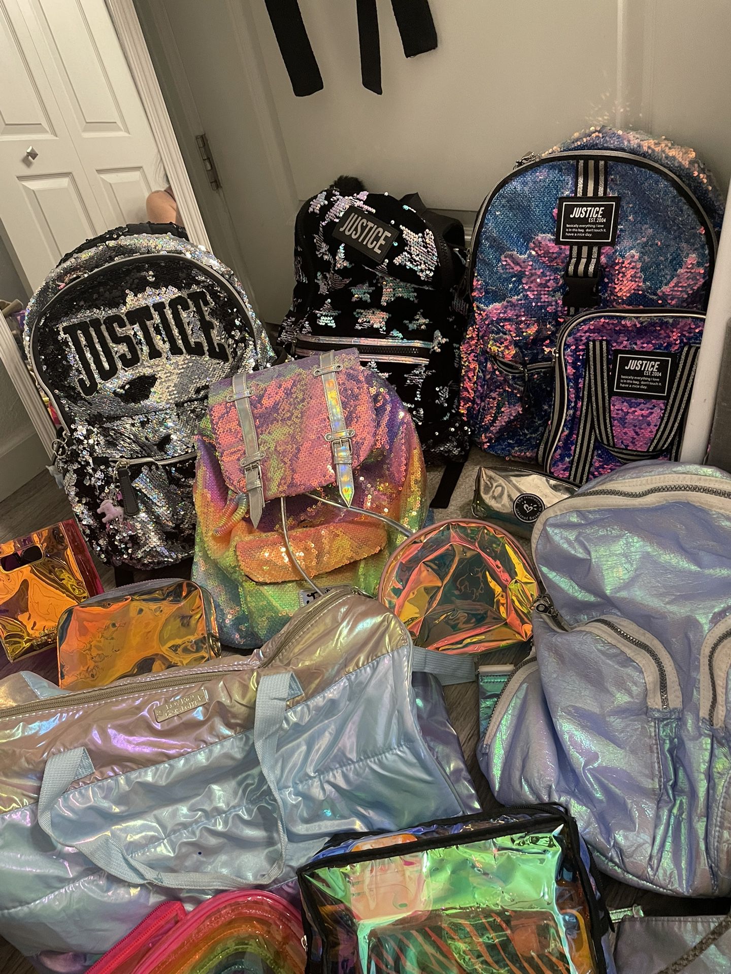 Justice Backpack & Bag Set