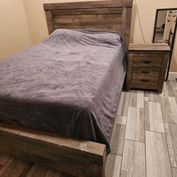 Queen Bedframe And Dresser 