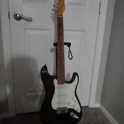 Jay Turser Stratocaster Electric Guitar Black