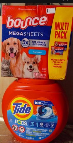 Tide Pods & Bounce Megasheets Laundry Bundle