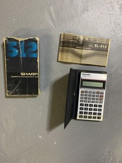 Vintage Open Box Sharp Scientific Calculator EL-512