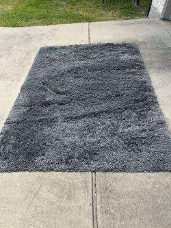 IKEA GASER High Pile Area Rug - 5' 7" X 7' 10" - Gray/Grey