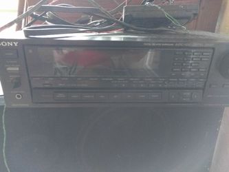 Sony receiver with two Technics speakers
