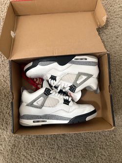 Air Jordan 4 White Cement Sneakers
